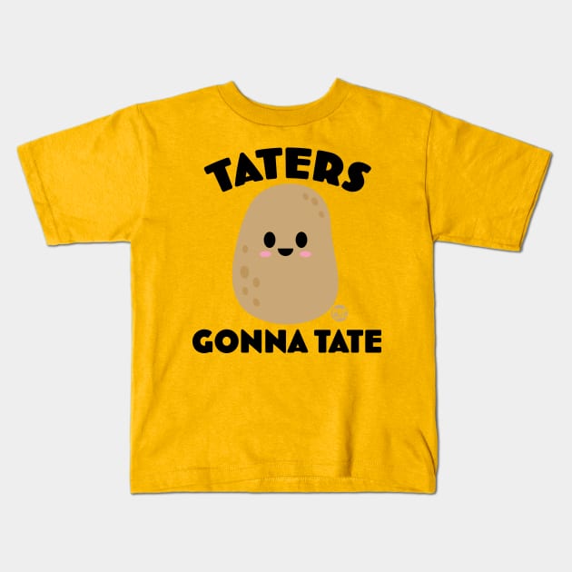 TATERS Kids T-Shirt by toddgoldmanart